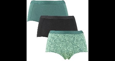 Björn Borg 3-Pack dames boxershorts - Everyday cotton - Groen - Groene Combi / XL