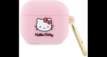 Hello - Kitty - Siliconen 3D Kitty Hoofdhoes voor AirPods - 3 - roze