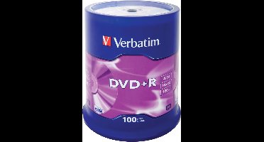 Verbatim 43551 DVD+R Matt Silver Schijven - 100 Stuks / Spindel