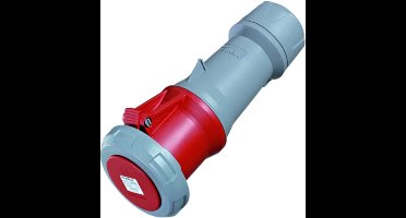 Mennekes CEE contrastekker 125A 5P 6H 400V PowerTOP Plus schroef - Rood
