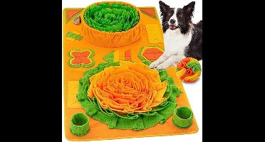 Snuffelmat voor honden - Snuffelmat Neuswerk Voermat - Slow Feeder Interactief hondenspeelgoed - Stimuleert natuurlijke foerageervaardigheden - 85 x 50 cm