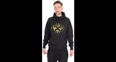Matrix Large Fade Logo Hoody Black-Lime – Comfortabele Hoody met Groot Matrix Logo - Maat : Xlarge