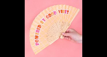 Powered by good vibes waaier van Winkee