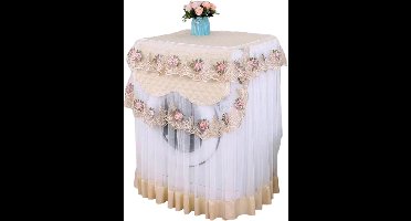 Wasmachinehoes, stofhoes voor wasmachine, huishoudelijke artikelen, decoratie (beige)