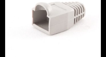 Netwerkplug huls voor RJ45 connectoren - kabel tot 6 mm - 100 stuks / grijs