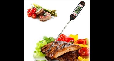 Digitale kookthermometer met sonde, voedselthermometer, penmodel, buismodel, voedseldetectiesonde, elektronisch digitaal display, barbecuegereedschap voor thuiskeuken