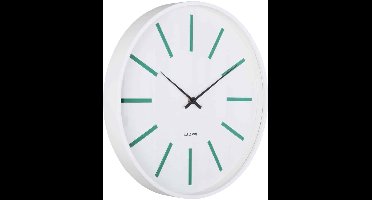 Karlsson Wandklok Arruga Retro - Wit - Ø40cm - Wandklok Modern