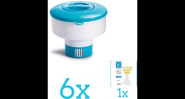Intex Chloordrijver - ø17,8cm - Zwembad Onderhoud - 29041NP - Volumebundel - Chloordrijver - 6-delig