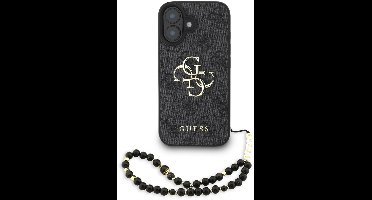 Guess telefoonhoesje voor iPhone 16 - MagSafe - Zwart