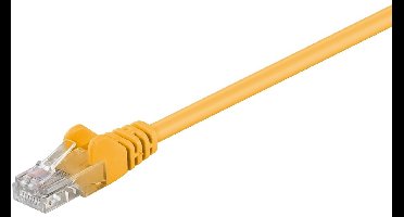 Wentronic CAT5E Netwerkkabel - RJ45 - Geel - 0.25 m