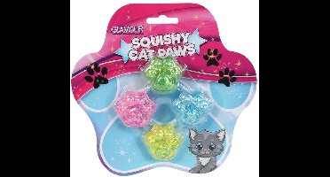 Glamour Squishy Sugar Mini Kattenpootjes - 4st.