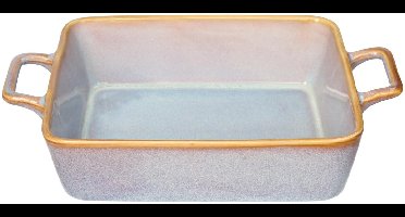 Excellent Houseware ovenschaal - lichtblauw - rechthoek - Spaans aardewerk - 29 x 18 x 6 cm - 2 liter - serveerschalen