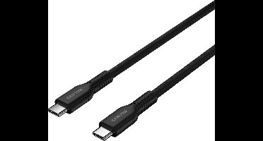 Canyon OnWire 60CL Serie - USB-C Kabel - 1m - 60W - Gevlochten Zwart