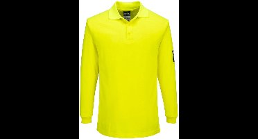 Portwest Modaflame Vlamvertragend Poloshirt met lange mouw FR805 - Geel - M