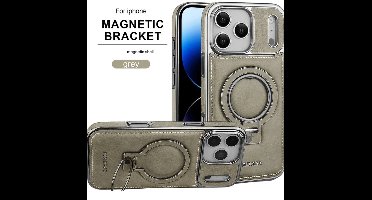 iPhone 17 Pro Max Telefoonhoesje – Magnetische Case van Luxe Kunstleer