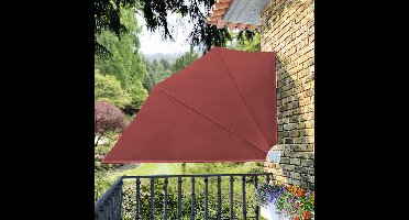 BalkonScherm | Zonnescherm inklapbaar 160x240 cm terracottakleurig