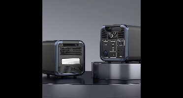 Powerstation – Draagbare Generator – Noodstroomvoorziening – Mobiele Energiebron – Camping Accu – 680Wh Capaciteit – 1200W Piekvermogen