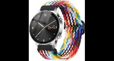Gevlochten Elastische Nylon Horlogeband voor Smartwatches - Verstelbare Sportband
