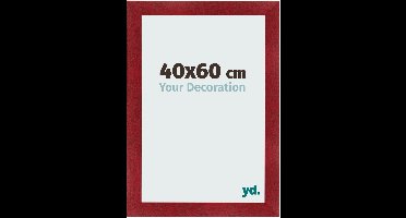 Your Decoration - Fotolijst 40x60 cm - MDF - Wijnrood Geveegd - Pisa