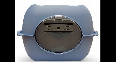 Rotho Bella Gesloten Kattenbak XXL Blauw met Deurtjes