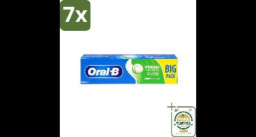 7 x Oral-B - Fresh Mint - Tandpasta - Verfrissend - 100 ml - Grootverpakking - Tandpasta - Fluoride - Gaatjes - Wittere Tanden - Mondgezondheid