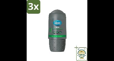3 x Odorex Deodorant Roller For Men Fresh Protection 50 ml - Grootverpakking - Mannelijke Deodorant - Deodorant Roll-on - Frisheid Voor Mannen - Zweetbescherming - Langdurige Bescherming