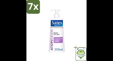 7 x Sanex Geavanceerd - Atopiderm - Bodylotion - 250 ml - Grootverpakking - Droge Huid - Gevoelige Huid - Bodylotion - Hydratatie - Sanex