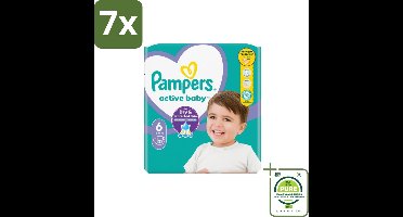7 x Pampers – Luiers – Active Baby Maat 3 (6-10 kg) – 90 Luiers - Grootverpakking - Luiers Voor Baby - Droge Luiers - Baby Droogheid - Droge Baby Luiers - Baby Luiers 3 Maat