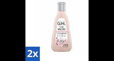 2 x Guhl - Shampoo - Rijke Voeding - 250 ml - Droog Haar Shampoo - Voedende Shampoo - Shampoo Voor Droog Haar - Amandelolie Shampoo - Kersenbloesem Shampoo