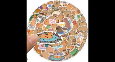 Waterdichte vinyl stickers voor jongeren en kinderen - 50 stuks voor laptops, telefoons en meer