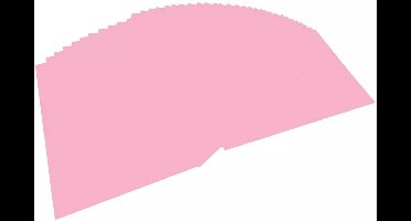 Tekenpapier Folia A4 licht- - roze 130gr pak 100 vel