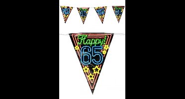 Vlaggenlijn 65 jaar Neon 10 meter