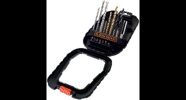 BLACK+DECKER 16 delige Titanium boren en bits Family set - A7186-XJ
