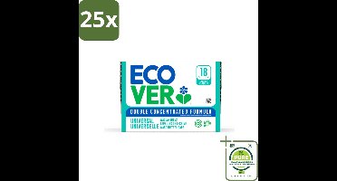 25 x Ecover - Wascapsules - Universal - Lilac & Rescued Rose - 18 Capsules - Grootverpakking - Wascapsules - Wasmiddel - Biologisch Afbreekbaar - Milieuvriendelijk - Ecover