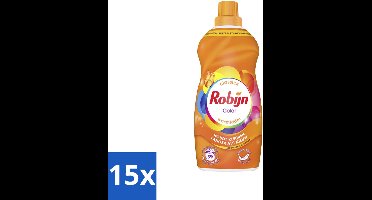 Robijn – Vloeibaar Wasmiddel – Klein & Krachtig Color – 1,19 L - Bulkverpakking - 15 stuks
