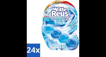 24 x Witte Reus - Brilliant Gel Toiletblok - Arctic Ocean - 1 Toiletblok - Toiletblok - Reiniging - Frisse Geur - Oceaan Geur - Gel Technologie