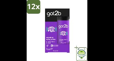 Got2B - Stylingpoeder - Powderful - 10 g - Voordeelverpakking - 12 stuks - Haar volume - Haarkleur