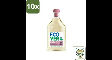 10 x Ecover - Vloeibaar wasmiddel - Wol & Fijnwas - 1 liter - 22 wasbeurten - Grootverpakking - Wasmiddel Wol - Fijnwas - Zachte Was - Delicate Stoffen - Biologisch Afbreekbaar