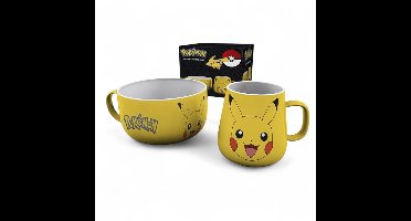 Pokémon Pikachu Mokken set geel Keramiek -