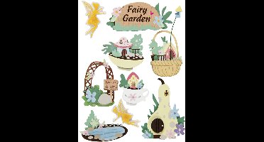 3D Stickers - Feeën Tuin - Zelfklevende Stickers - Magische Thema Stickers - Scrapbooking & Knutselen - Decoratieve Stickers Voor DIY - Hoogwaardige Plakstickers - 32-64mm - 9 Stuks