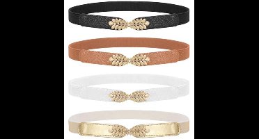 WERFORU Women Thin Tassels Braided Waist Belt, Thin Woven Belt Waist Band for Skirt Dress