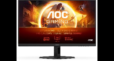 AOC 27G4XE - Full HD Fast IPS Gaming Monitor - 180hz - Speakers - 27 inch