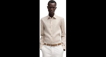 Hugo Boss casual overhemd beige