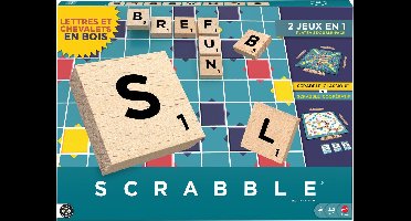 Mattel Games Scrabble - Met Houten Blokjes - Franse Editie