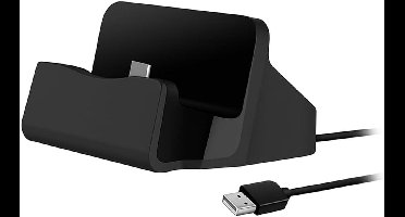 USB-C dockingstation 1 meter | snelle oplader 10 Gbps | laadstation voor mobiele telefoons & tablets | draaibare Type-C-stekker | plug-and-play