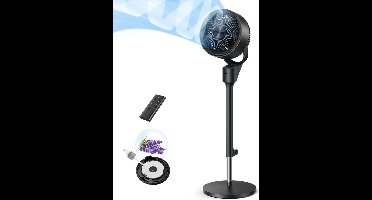 RVV® Ventilator toren - Ventilator staand - Torenventilator - Zwart - ‎30cm x 30cm x 105cm