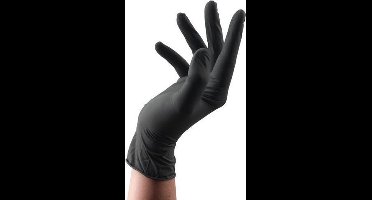 Montana Latex Handschoenen Zwart M - 100 stuks