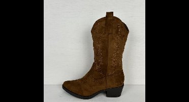 Gave suèdine cowboylaars lichtbruin Bruin / 38