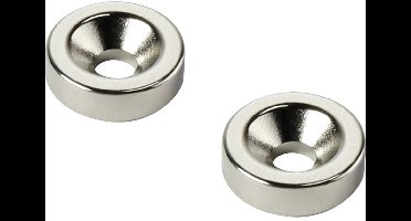 TRU COMPONENTS TC-12250612 Permanente magneet Ring (Ø x h) 15 mm x 5 mm M4 Grenstemperatuur (max.): 150 °C