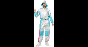 Skipak Luxe Zilver - Aprés Ski Kostuum - Foute Party - Carnavalskleding - Heren - Maat L/XL
